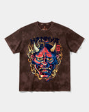 Camiseta China Hannya Big Front Oversize Acid Marron