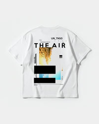 Camiseta Traveling In The Sky Big Back Oversize Basic Blanco