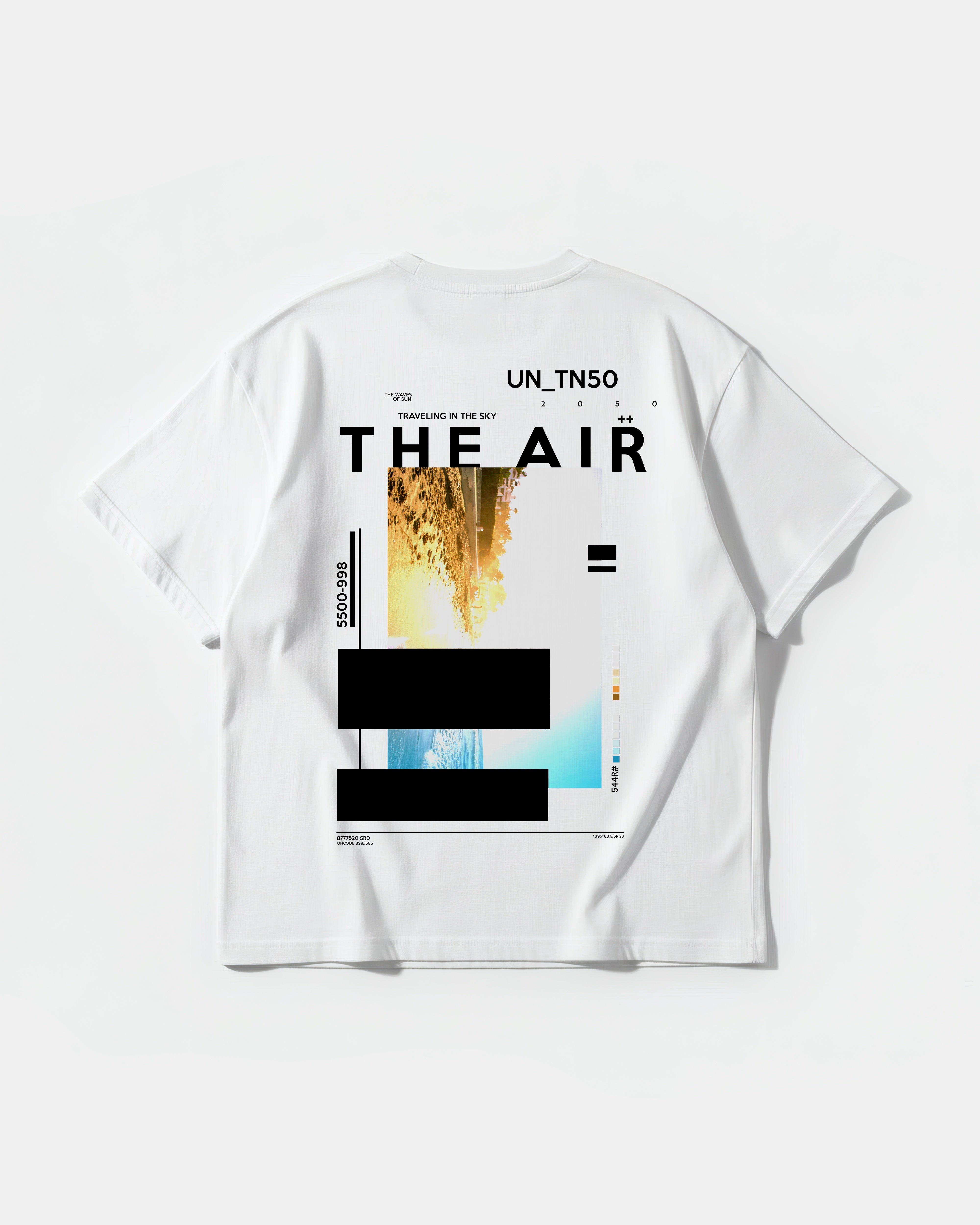 Traveling In The Sky Big Back Oversize Basic T-shirt