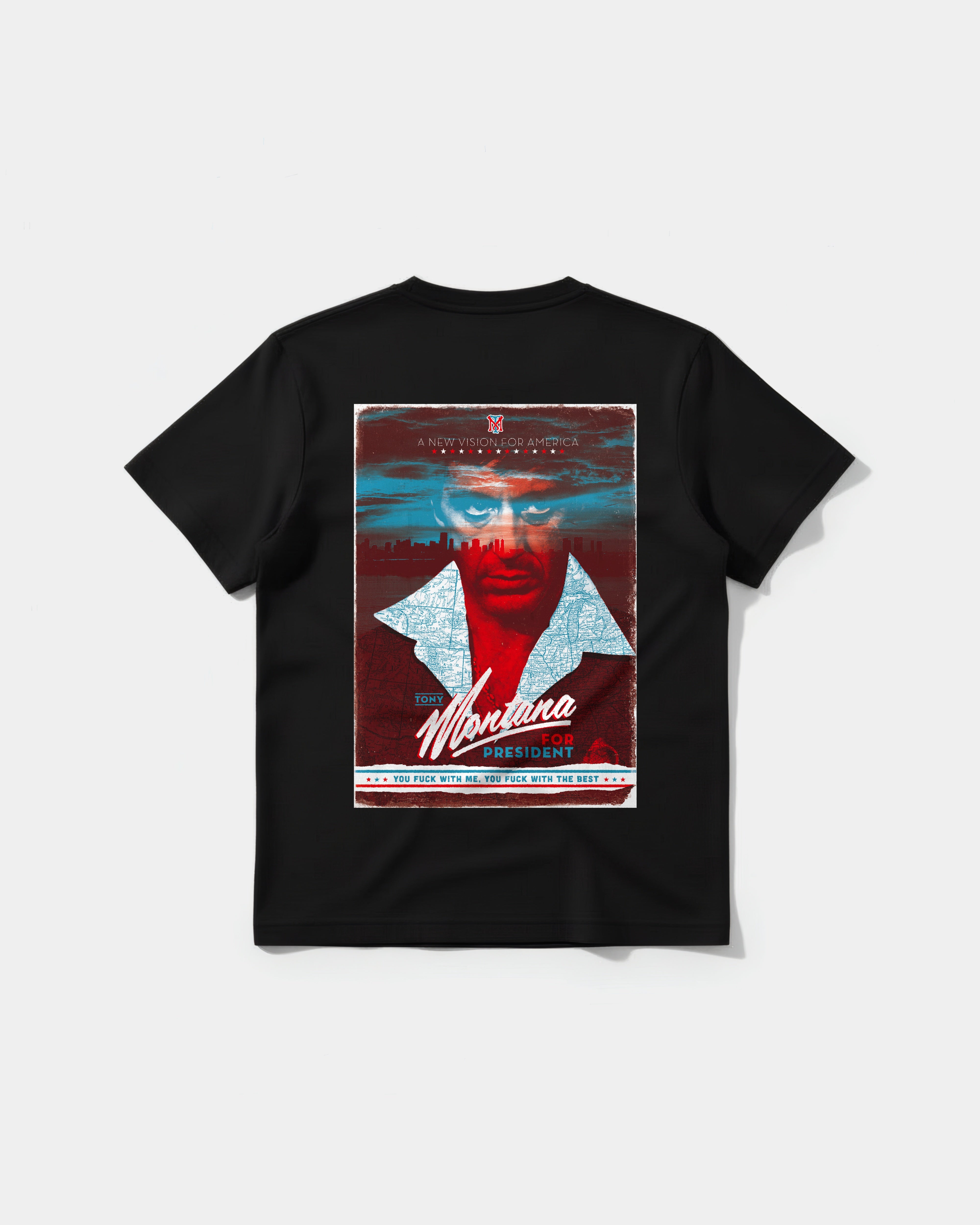 Tony Montana Big Back Regular Basic T-shirt