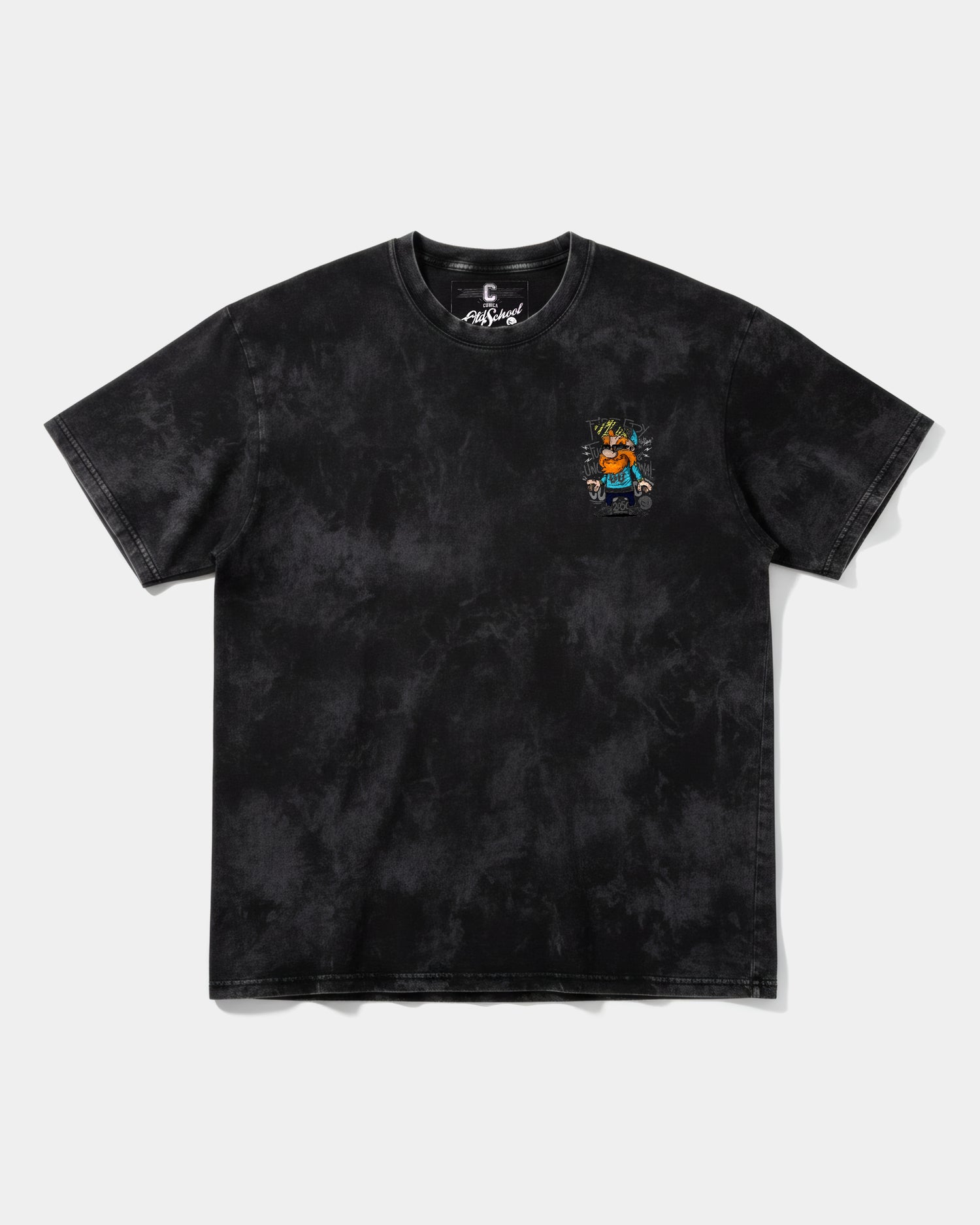 Camiseta Tio Sam White Big Front Oversize Acid Negro