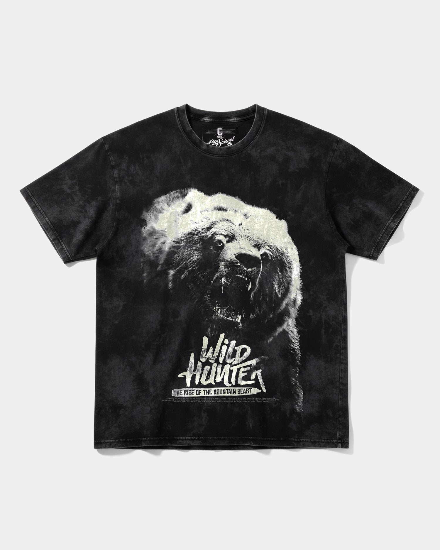 Camiseta Wild Hunter Big Front Oversize Acid Negro