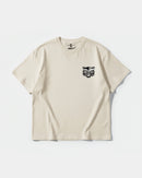 Camiseta Buho Pocket Front Oversize Basic Beige