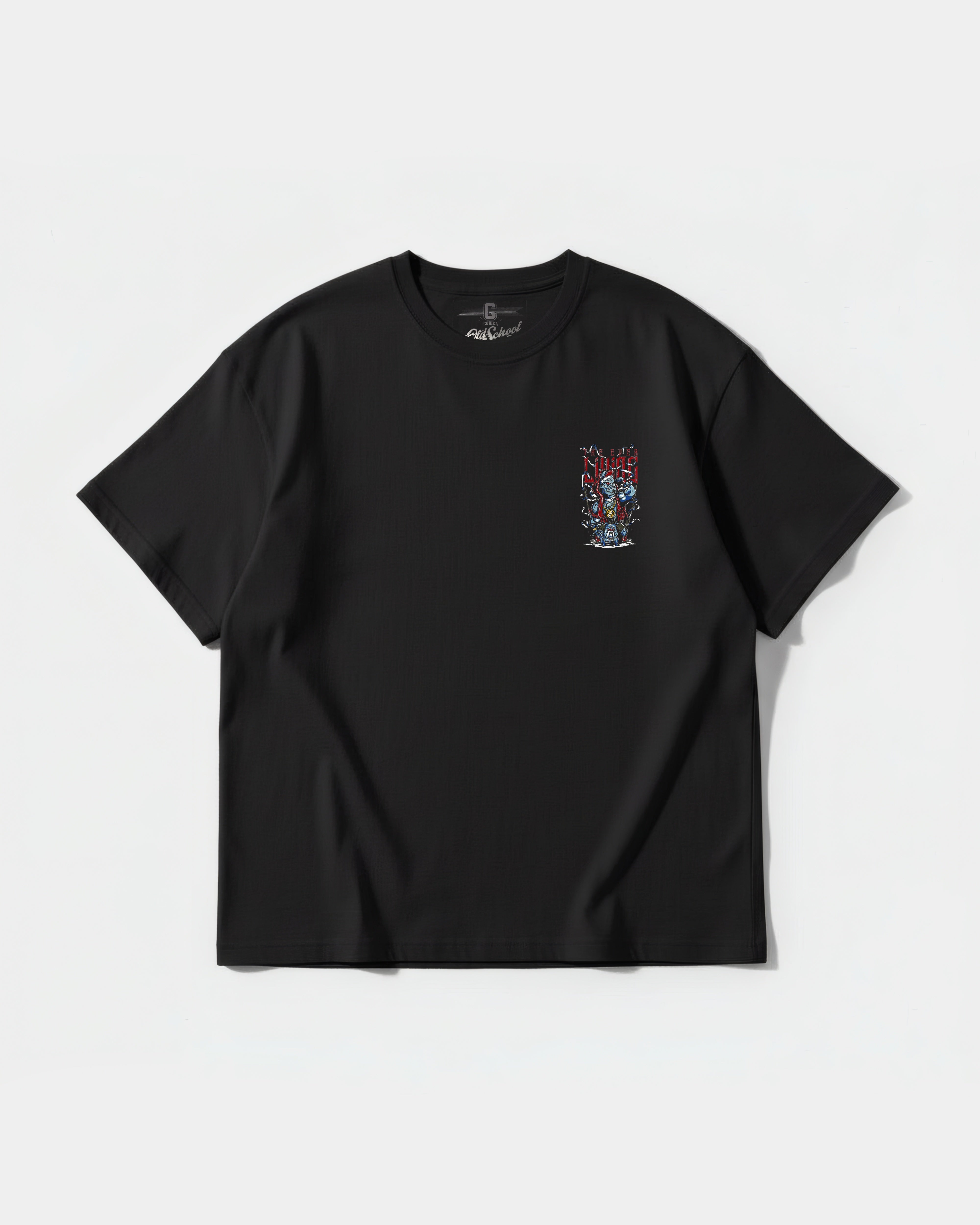 Camiseta Mummra Pocket Front Oversize Basic Negro
