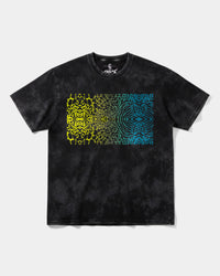 Camiseta Cubica Psychedelic Big Front Oversize Acid Negro