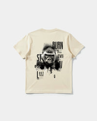 Camiseta Burn Big Back Regular Basic Beige