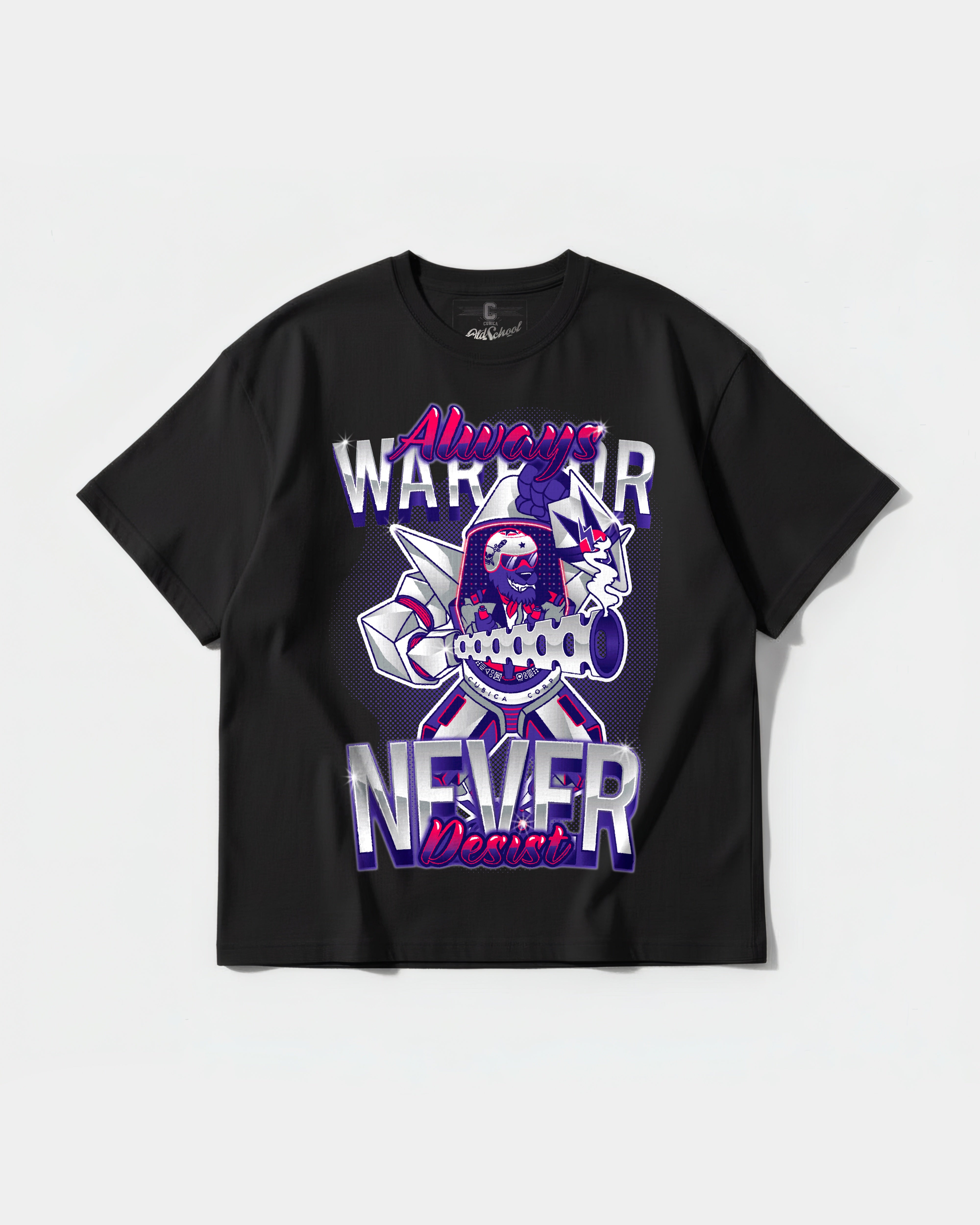 Warrior Big Front Oversize Basic T-shirt