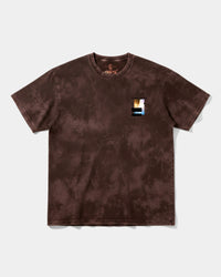 Camiseta Traveling In The Sky Pocket Front Oversize Acid Marron