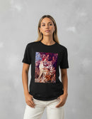 Modelo mide 1,63m y usa talla S