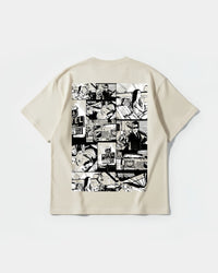 Camiseta Motel Vacancy Big Back Oversize Basic Beige