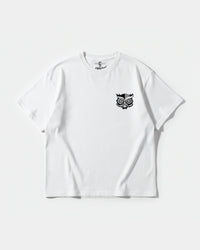 Camiseta Buho Pocket Front Oversize Basic Blanco