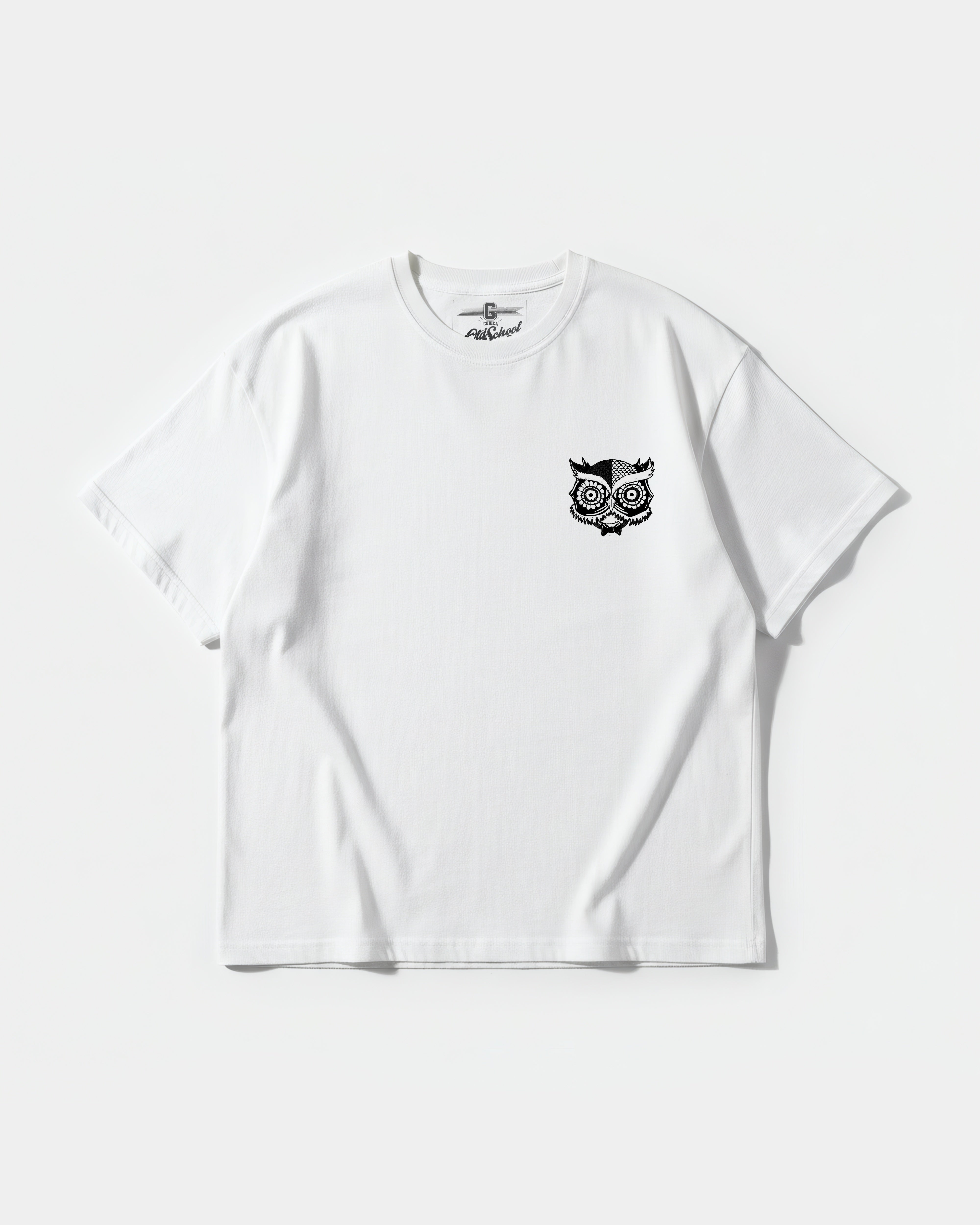 Owl Pocket Front Oversize Basic T-shirt