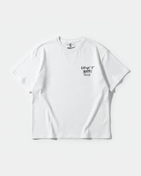 Camiseta Cubica Drinks Pocket Front Oversize Basic Blanco