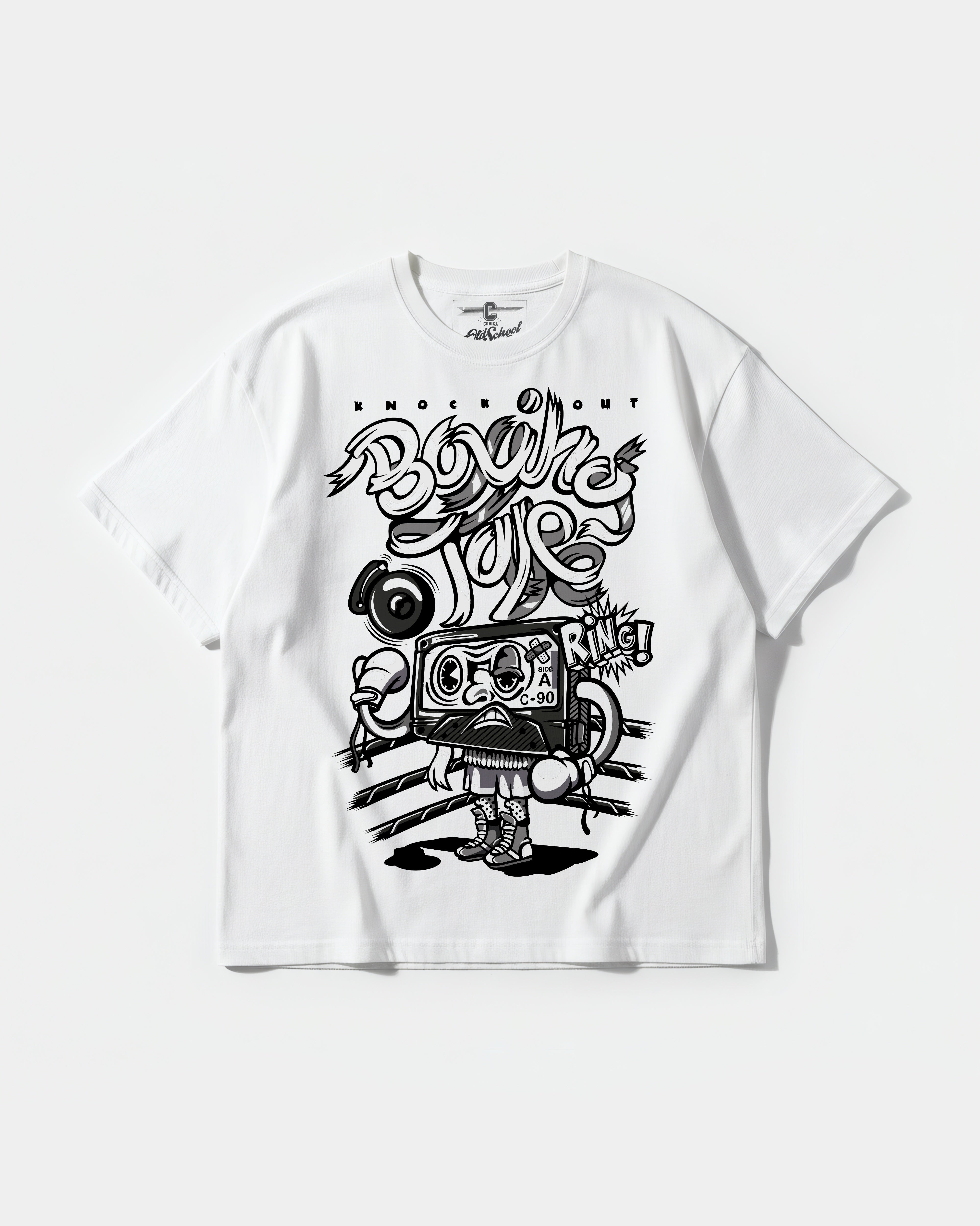 Knockout Big Front Oversize Basic T-shirt