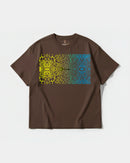 Camiseta Cubica Psychedelic Big Front Oversize Basic Marron