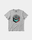 Camiseta Cubo Eyes Big Front Regular Basic Gris