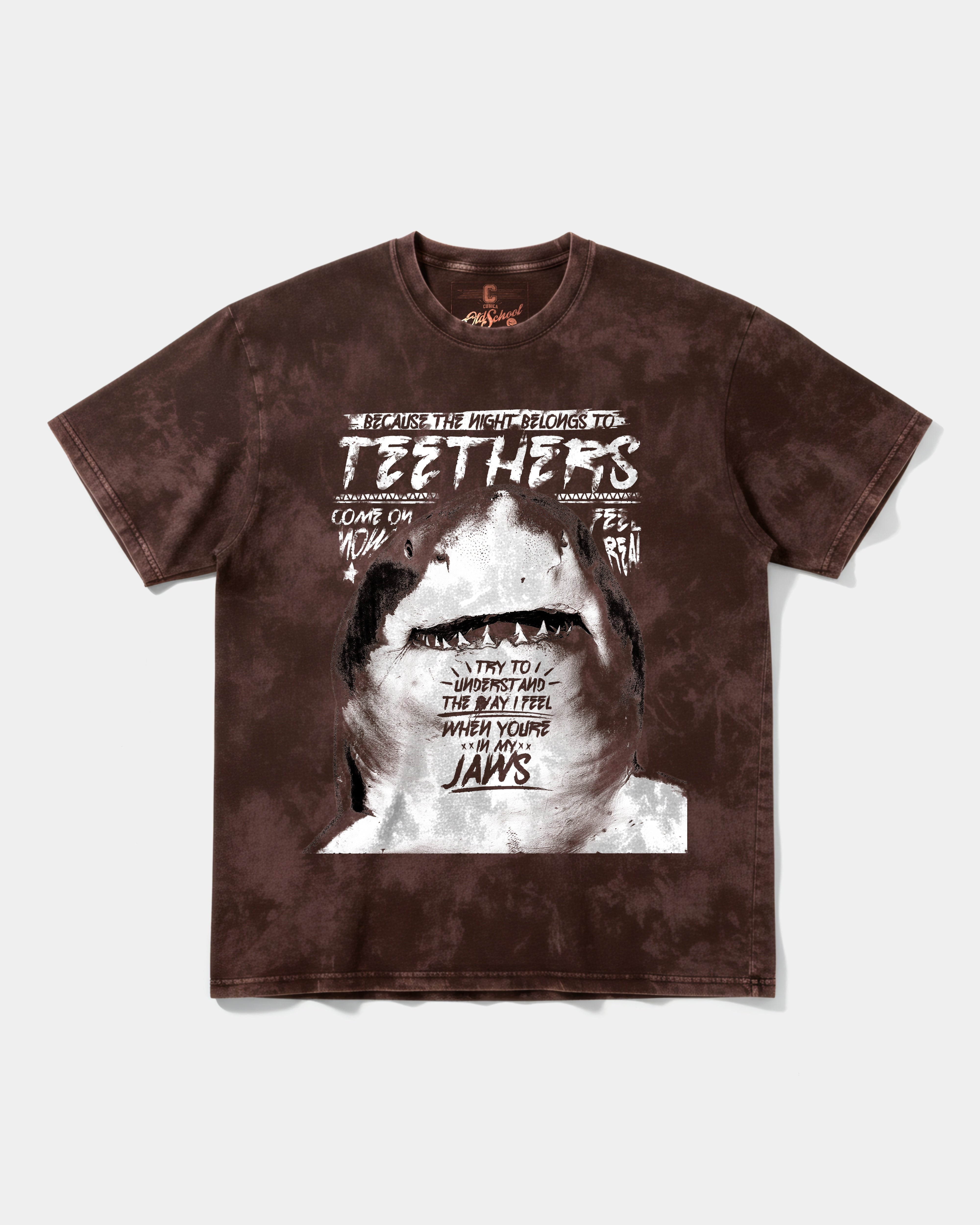 Camiseta Teethers Big Front Oversize Acid Marron