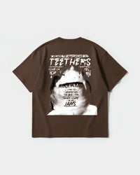 Camiseta Teethers Big Back Oversize Basic Marron