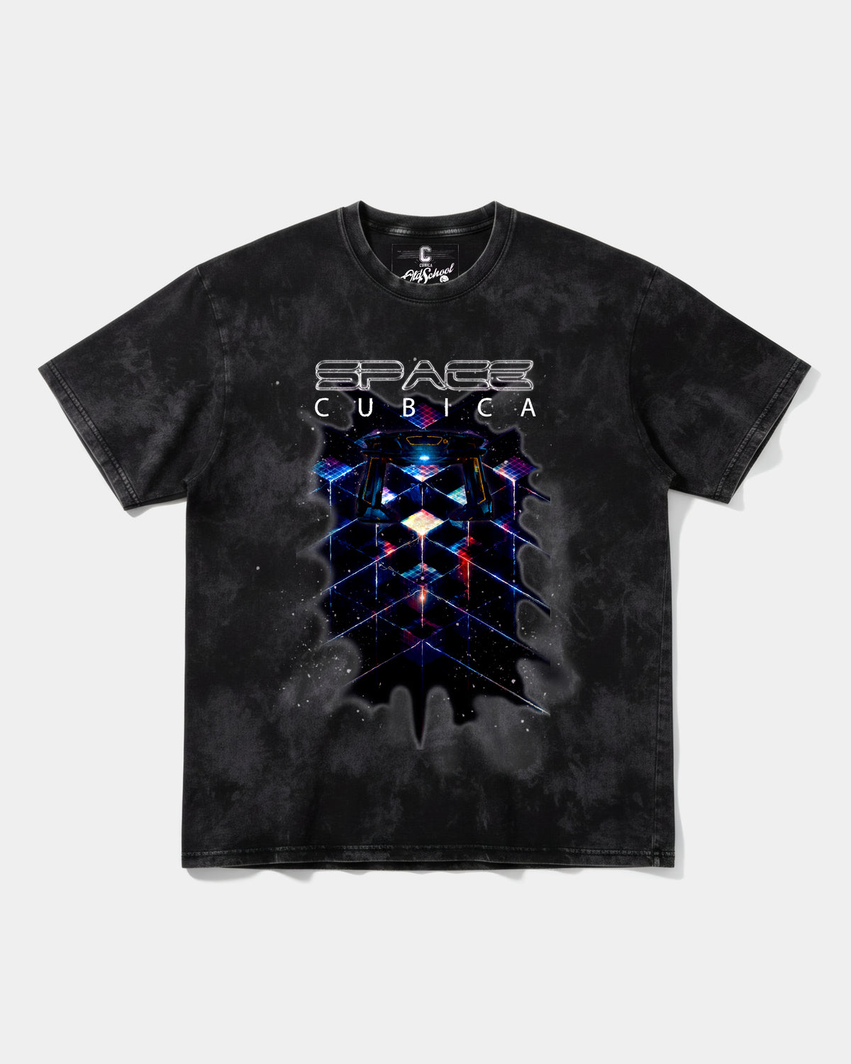 Camiseta Cubica Space Big Front Oversize Acid