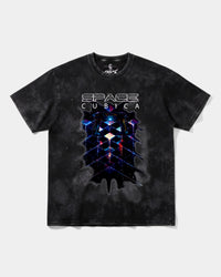 Camiseta Cubica Space Big Oversize Acid Negro