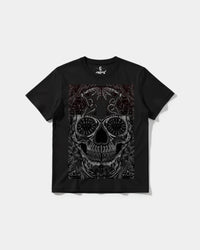 Camiseta Catrina Big Front Regular Basic Negro