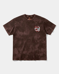 Camiseta Wasting Time 777 Big Front Oversize Acid Marron