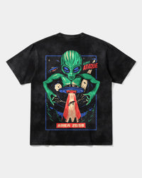Camiseta Cubica Ataque Pocket Oversize Acid Negro