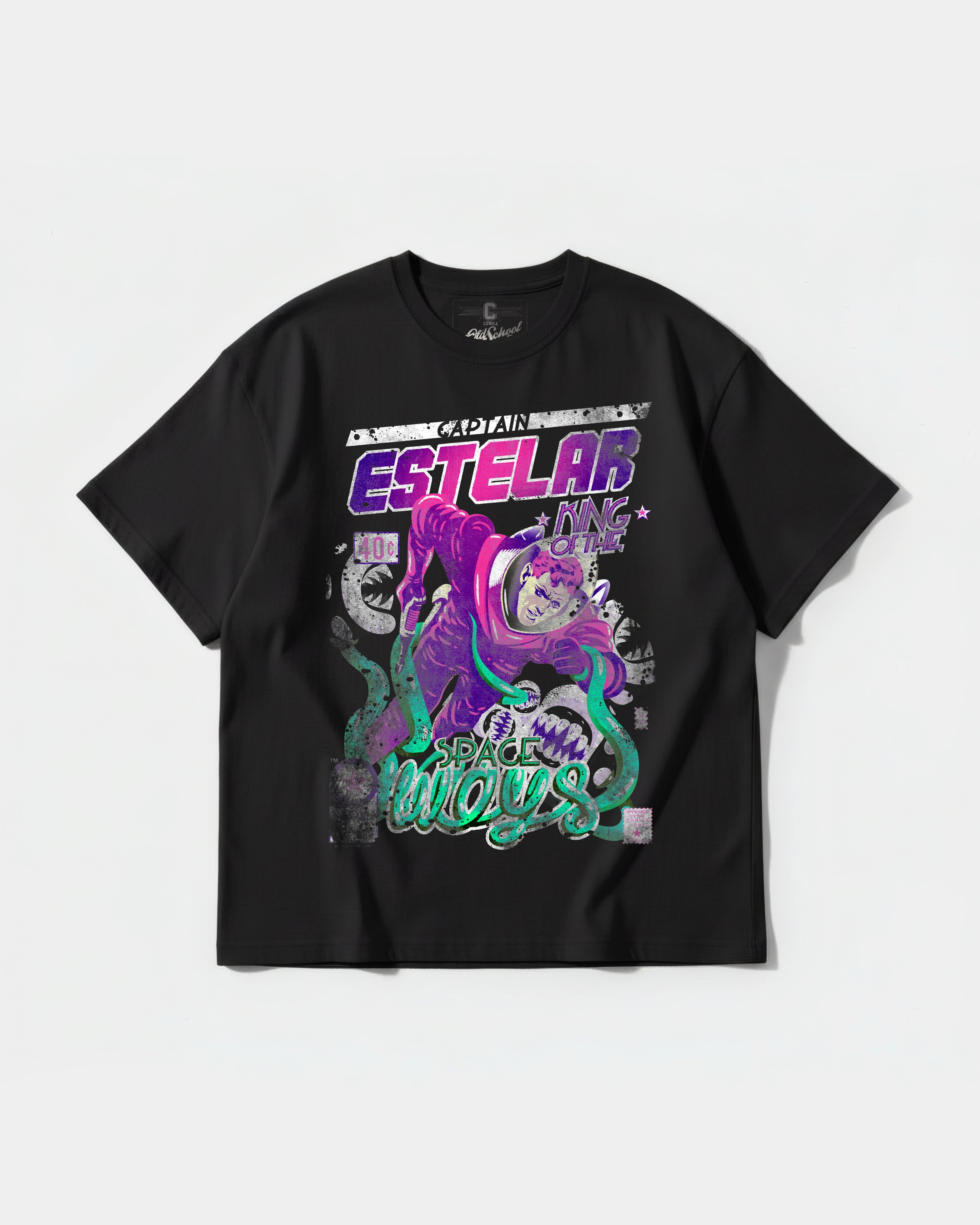 Cubica Estelar Big Front Oversize Basic T-shirt