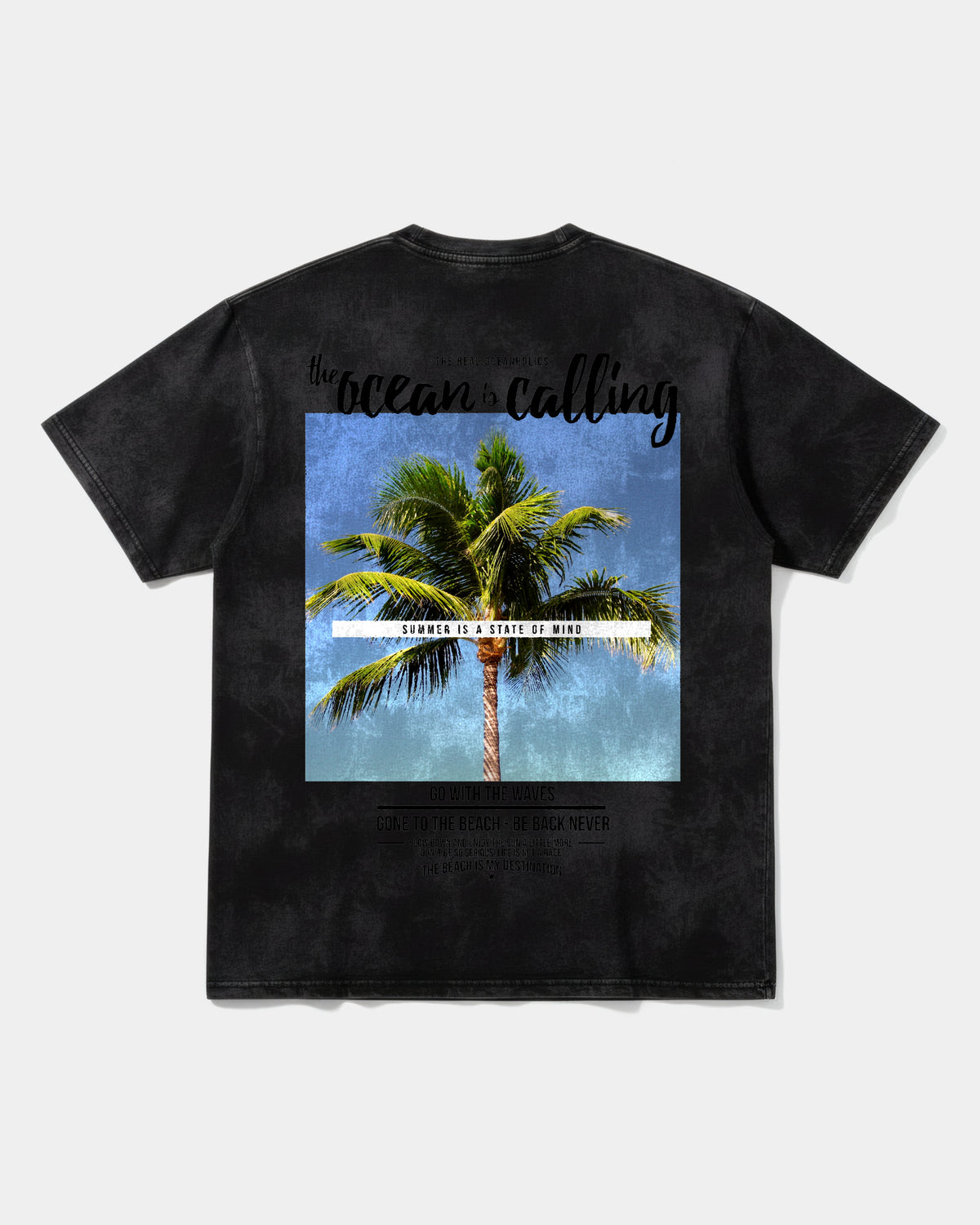 Camiseta Ocean Is Calling Big Back Oversize Acid