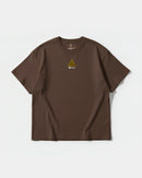 Camiseta Cubica Iluminati Pocket Front Oversize Basic Marron