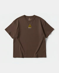 Camiseta Cubica Iluminati Pocket Front Oversize Basic Marron