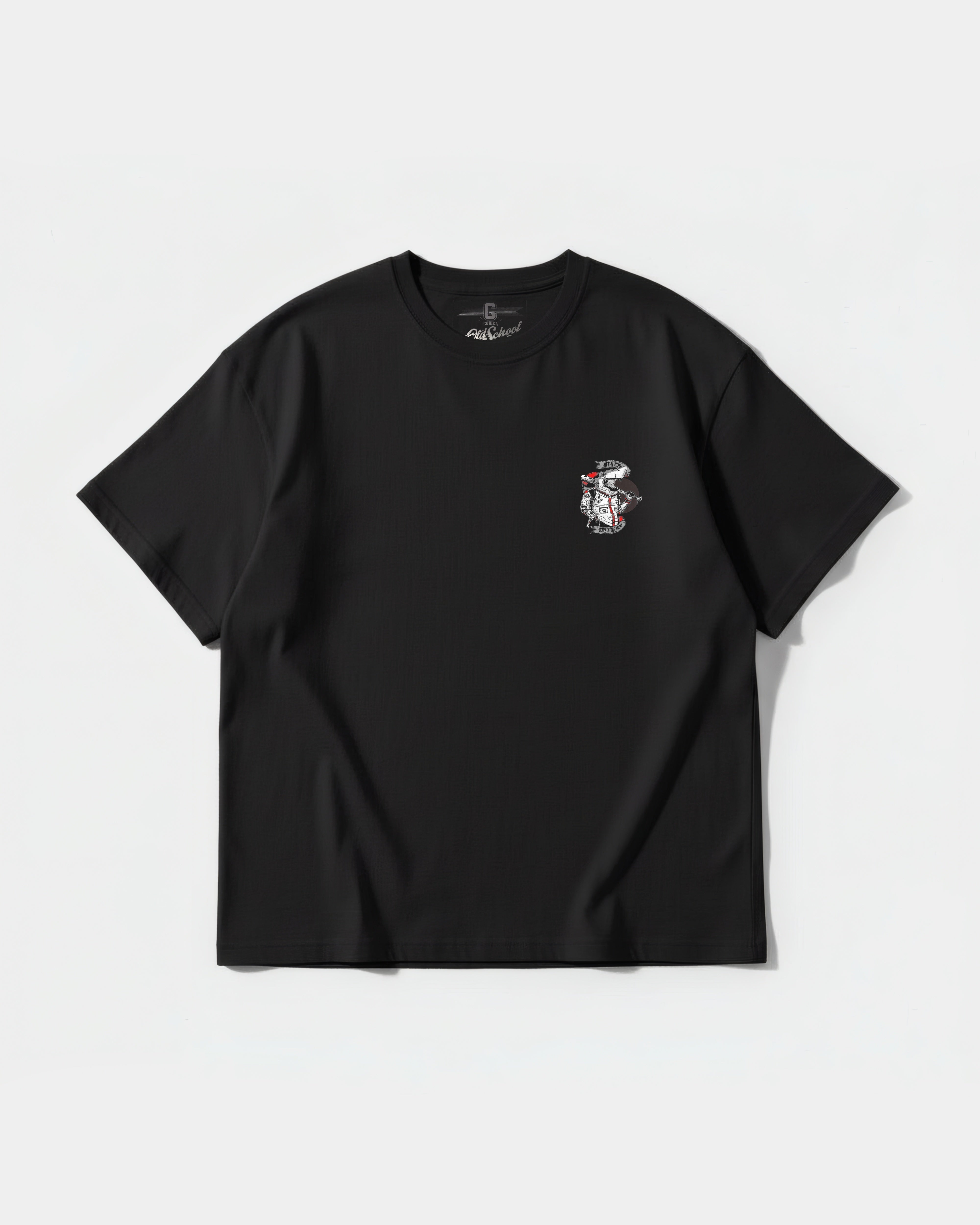 Shark Pocket Front Oversize Basic Baseball T-Shirt