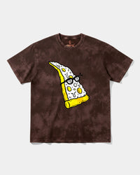 Camiseta Pizza Geek Big Front Oversize Acid Marron