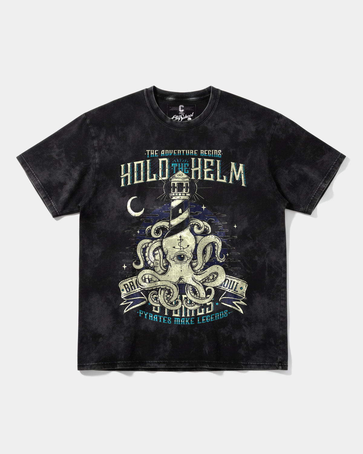 Camiseta Hold The Helm Big Front Oversize Acid