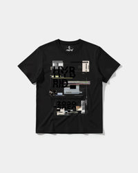 Camiseta Astral Big Front Regular Basic Negro