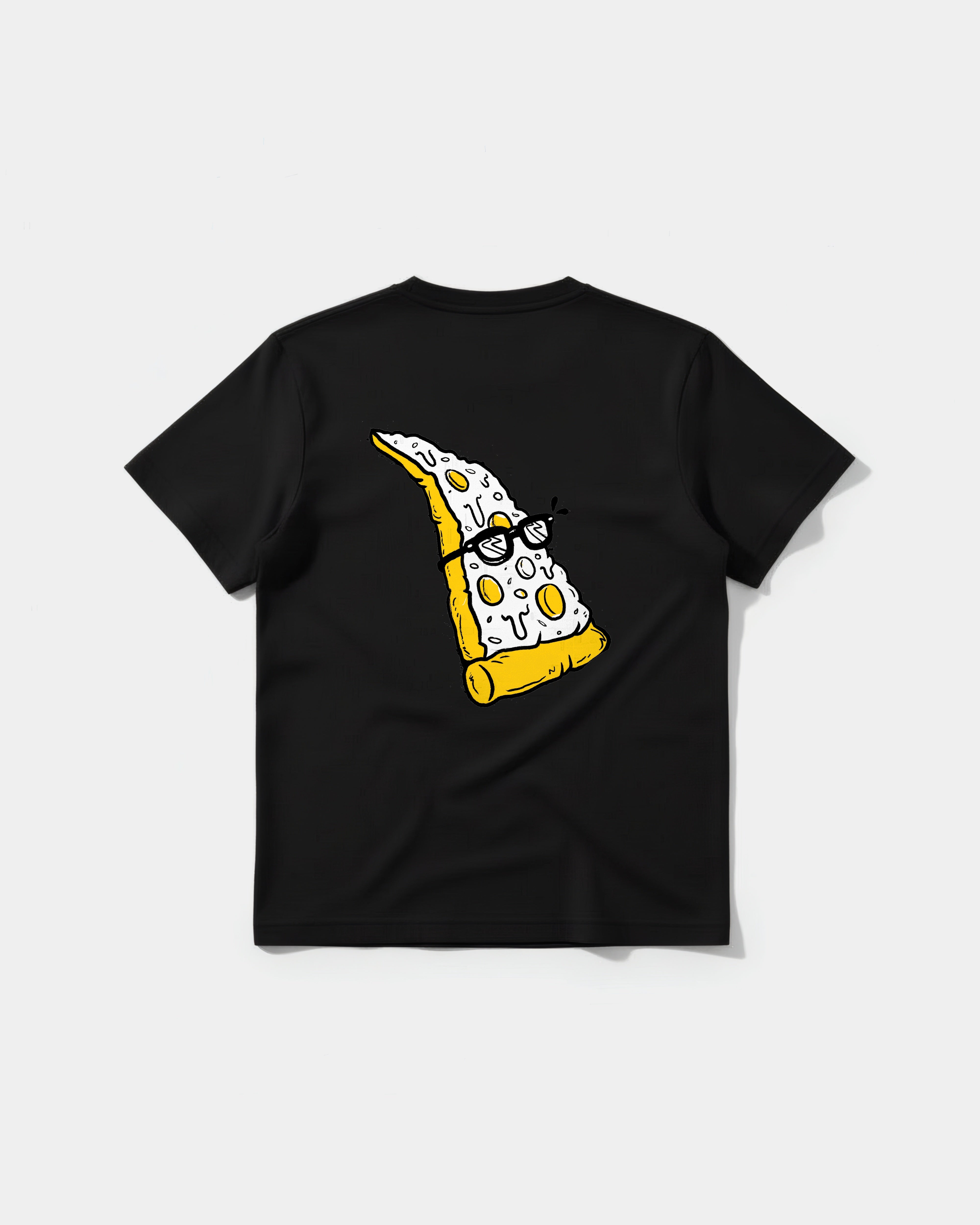 Pizza Geek Big Back Regular Basic T-shirt