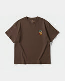 Camiseta Crystal Beach Pocket Front Oversize Basic Marron