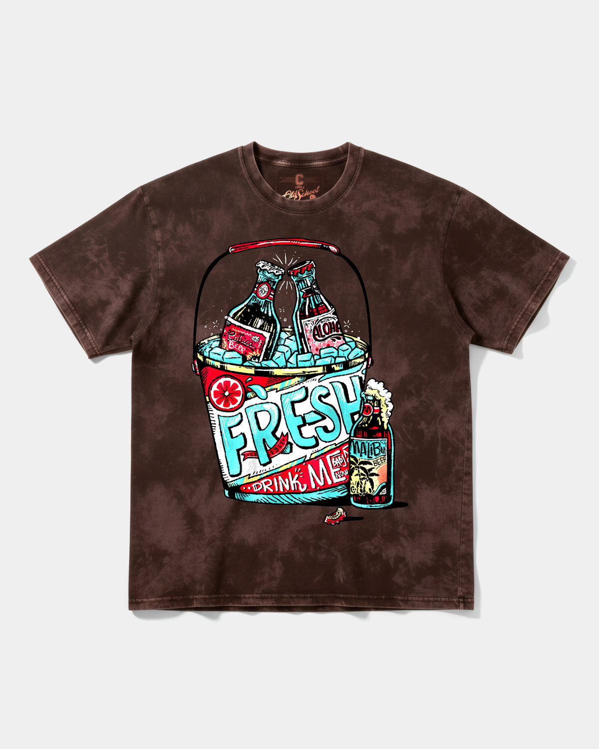 Camiseta Fresh Drink Big Front Oversize Acid