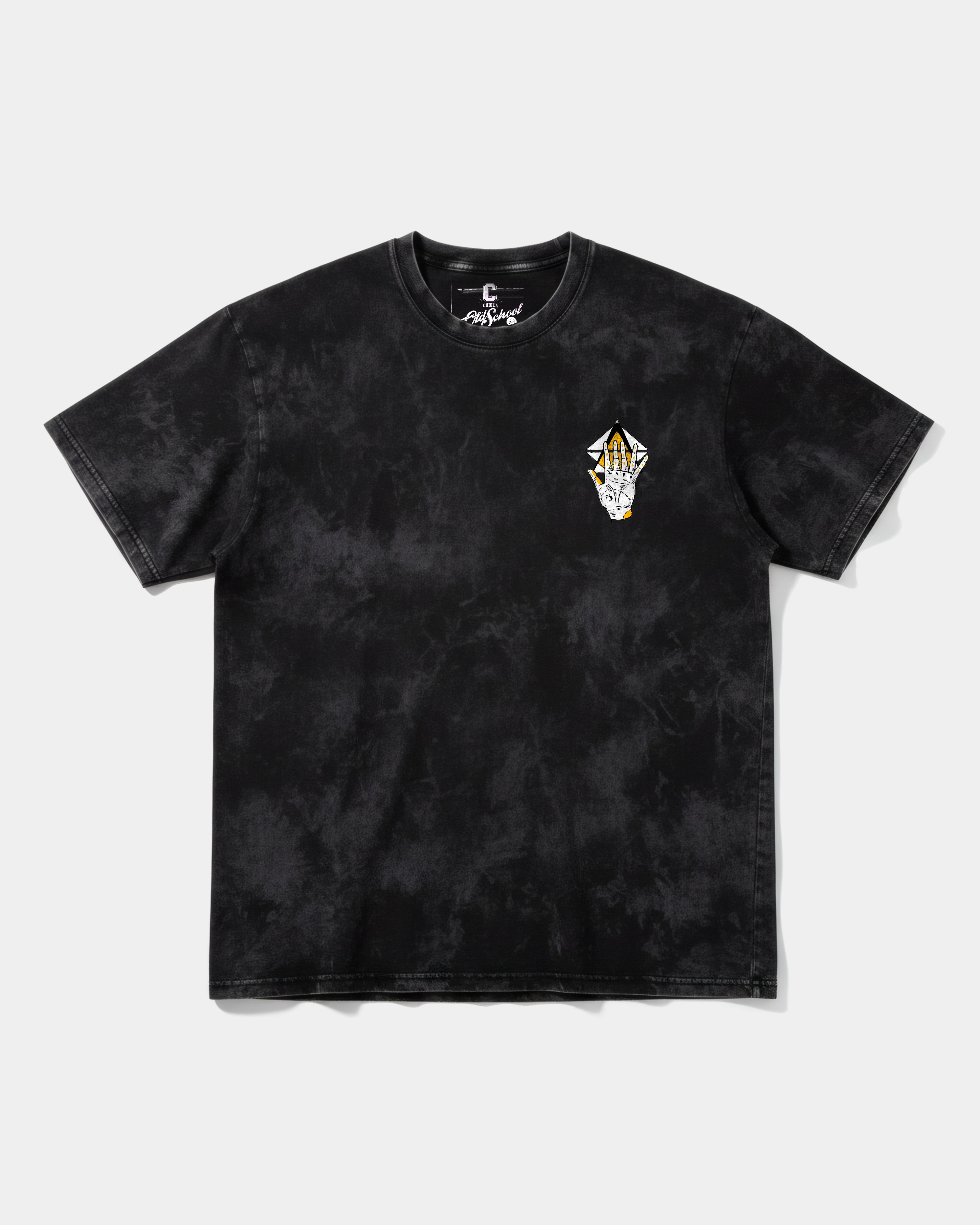 Camiseta Iluminati Hand Pocket Front Oversize Acid