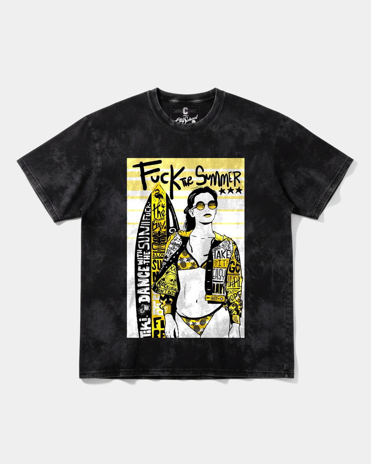Camiseta Fuck The Summer Big Front Oversize Acid