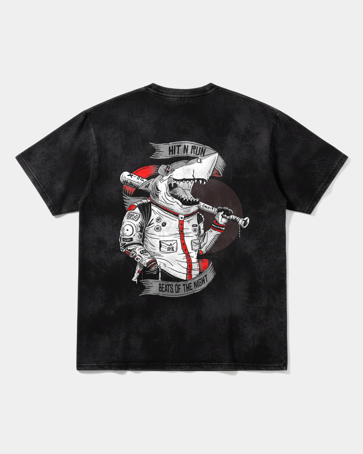 Camiseta Baseball Shark Big Back Oversize Acid