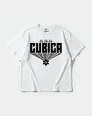 Camiseta Cubica369 Big Front Oversize Basic Blanco