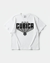 Camiseta Cubica369 Big Front Oversize Basic Blanco