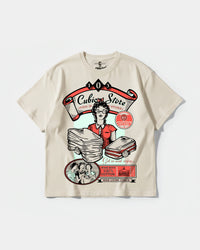 Camiseta Cubica Store Big Front Oversize Basic Beige
