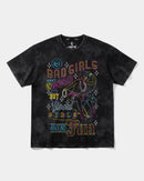 Camiseta Bad Girls Big Oversize Acid Negro