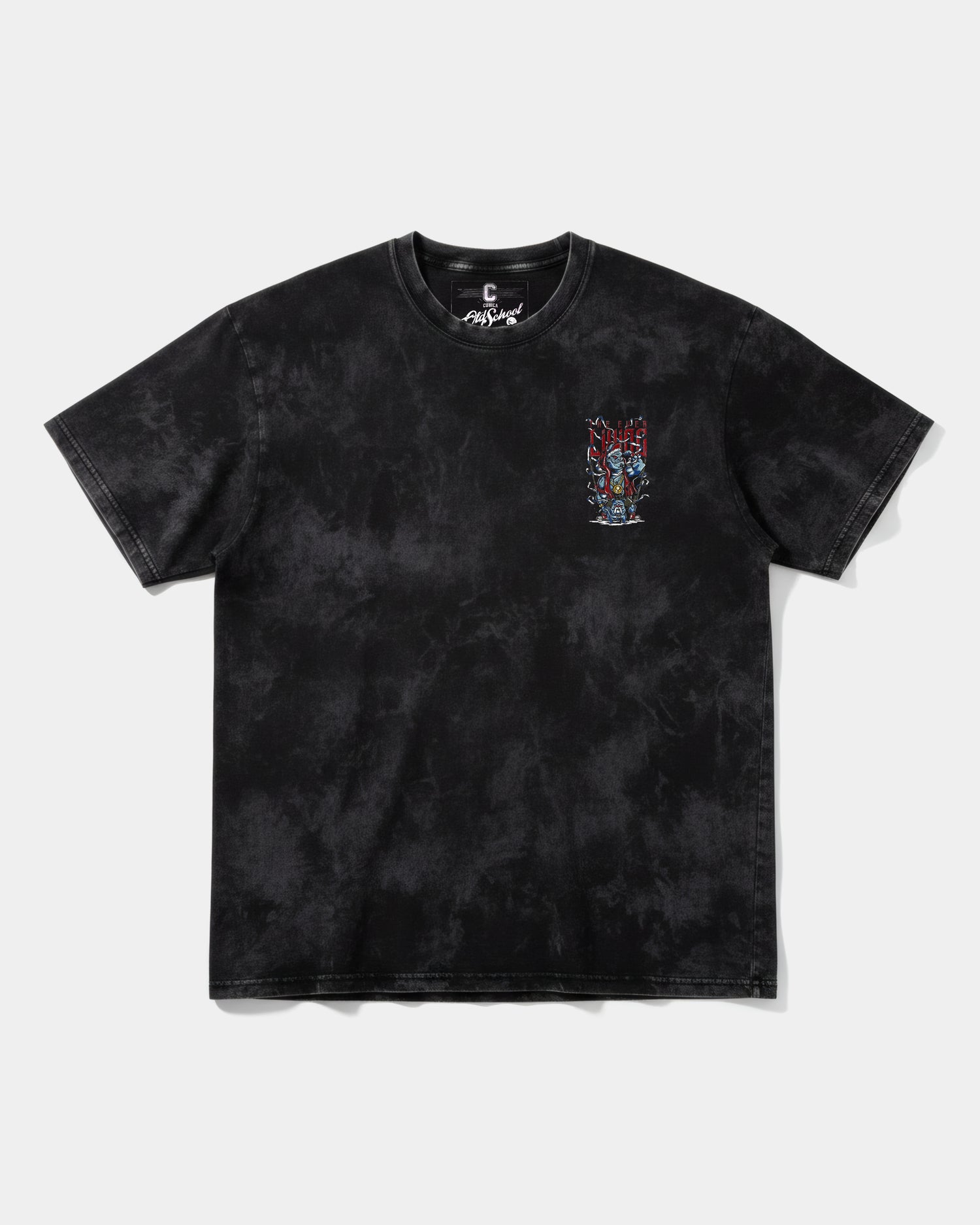 Camiseta Mummra Pocket Front Oversize Acid Negro
