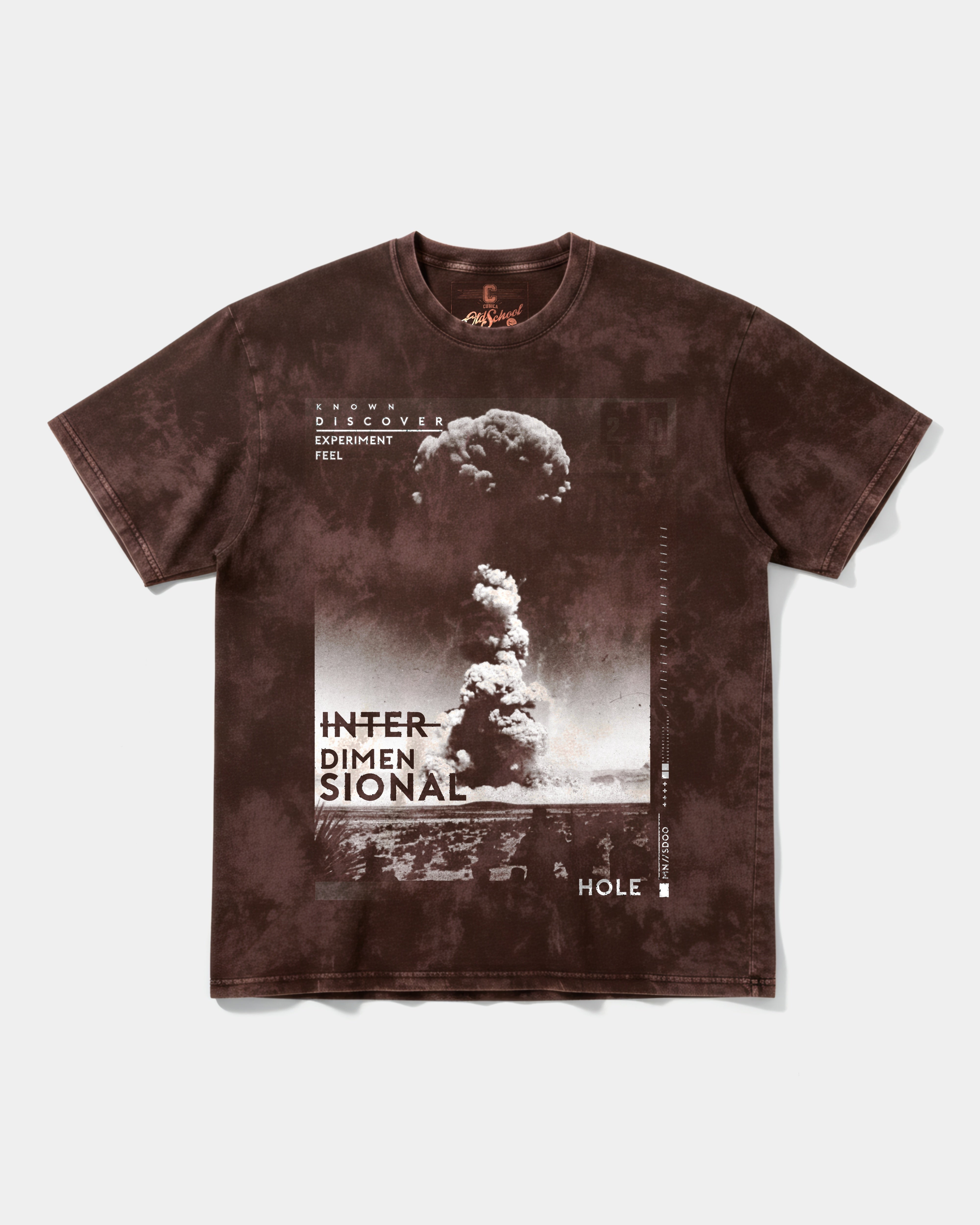Camiseta Interdimensional Big Front Oversize Acid Marron