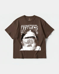 Camiseta Teethers Big Front Oversize Basic Marron