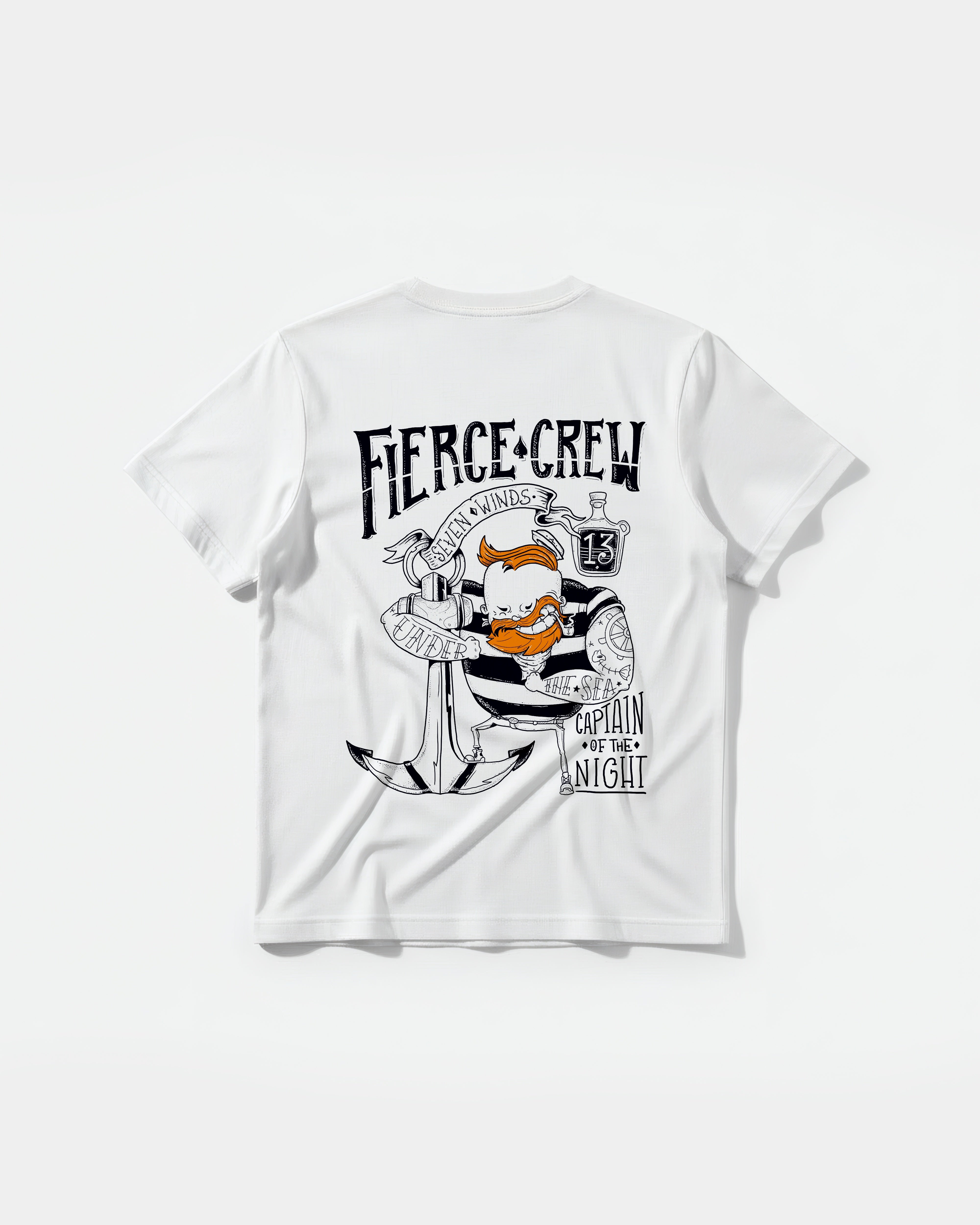 Fierce Crew Pocket Back Regular Basic T-Shirt