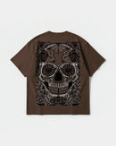 Camiseta Catrina Big Back Oversize Basic Marron